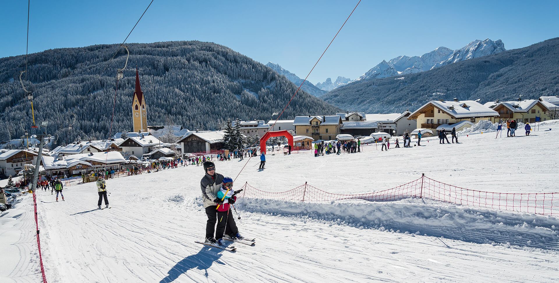 Skifahren in Taisten